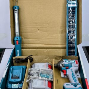 Total 400 N.m Impact Wrench 20V,
Total tools 2 pcs 20 V combo kit ( impact wrench 1/2 " 400 N.m)