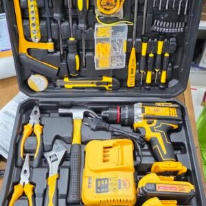 H.r 20V Combo Cordless 117 Pcs
Double Battery, Steel Chuck