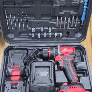 H.R 20V BRUSHLESS Cordless 24 Pcs Accessories, Double Battery , Steel Chuck.